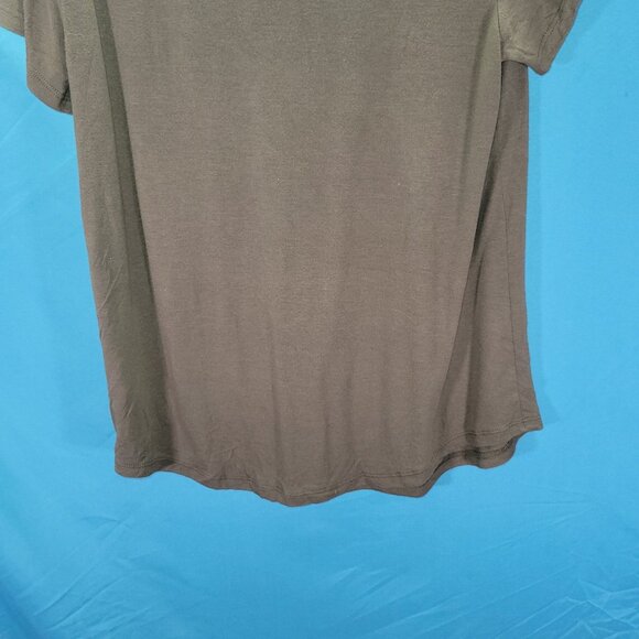 Ana Olive Green Short Sleeve Womens T-Shirt Medium - Picture 7 of 7